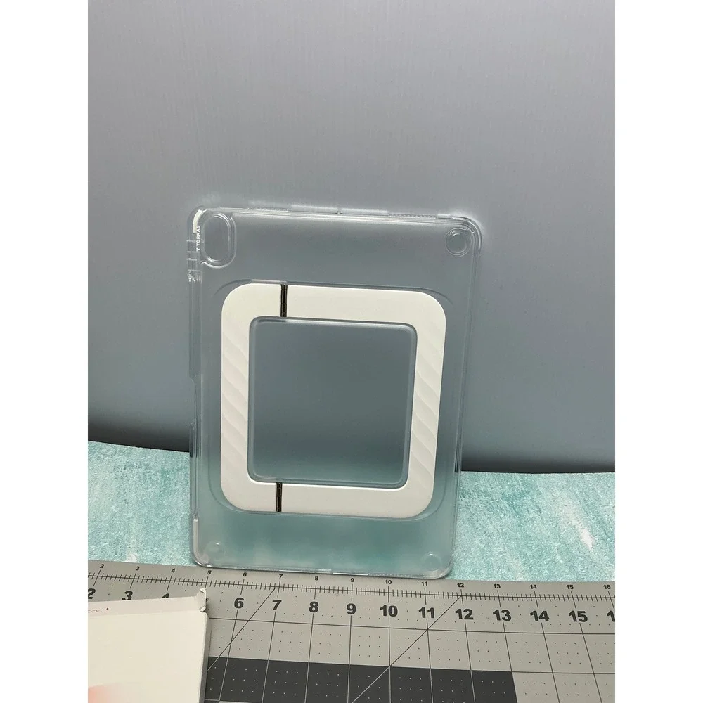 Torras ClearCase iPad Air 11 inch k3 Neo 2024 2025 White Kickstand Stylus Holder